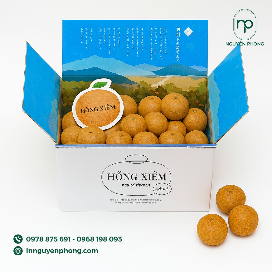 Mẫu thùng carton đựng hồng xiêm 